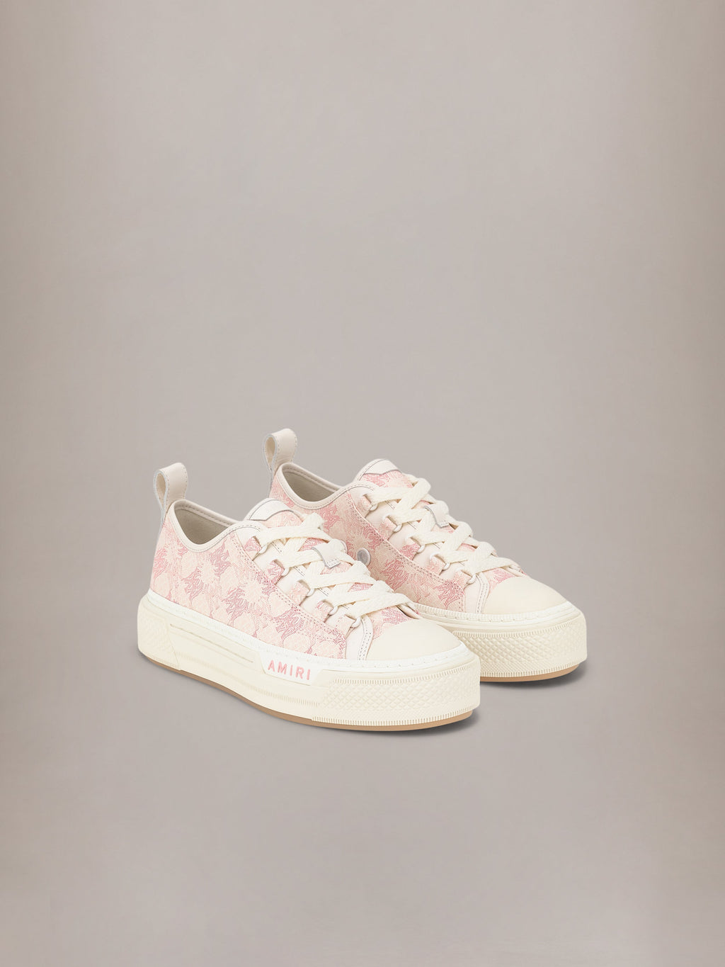 AMIRI MA QUAD CANVAS COURT LOW GARDEN ROSE — vista 2