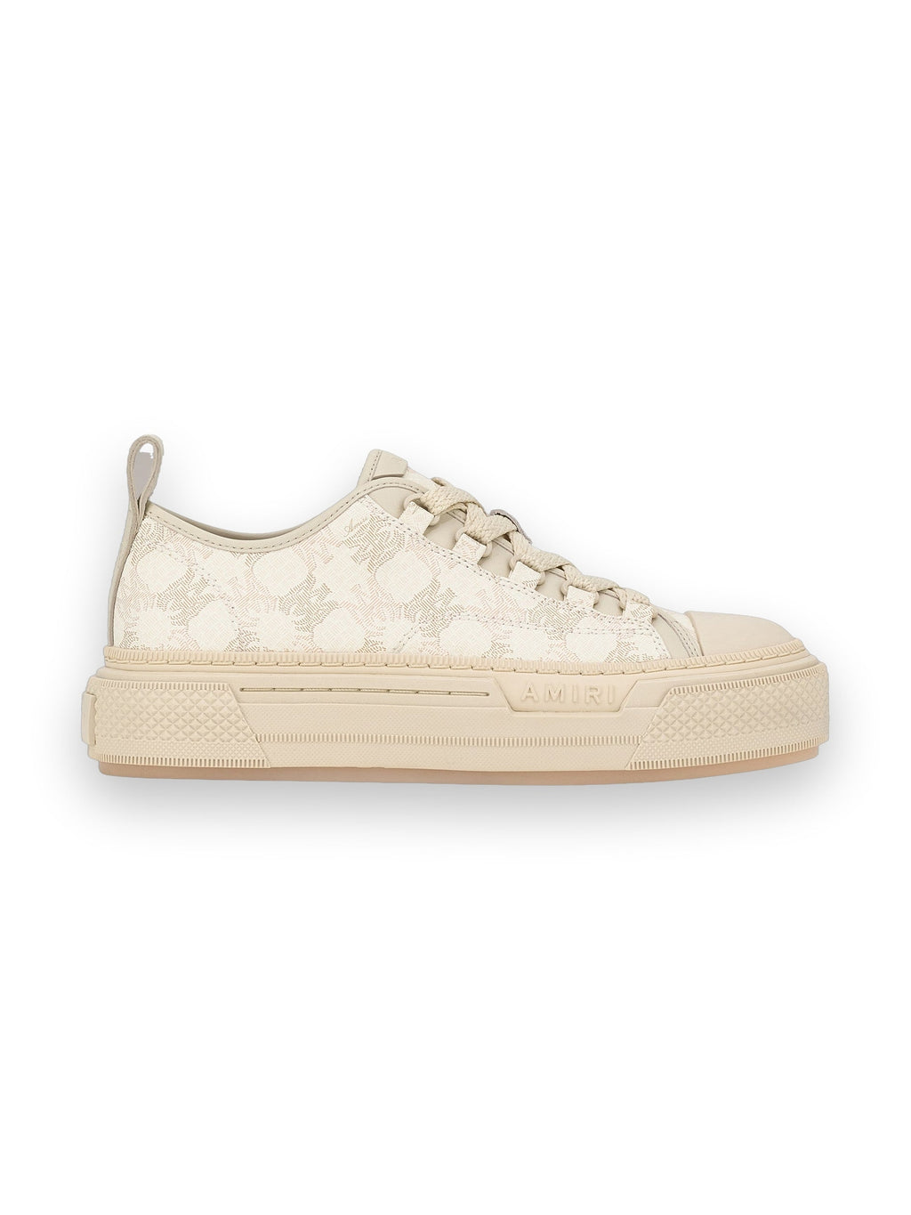 AMIRI MA QUAD CANVAS COURT LOW ALABASTER
