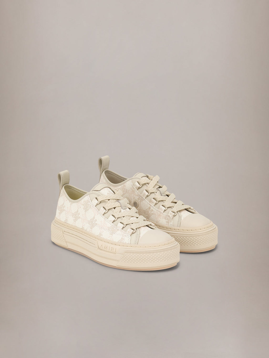 AMIRI MA QUAD CANVAS COURT LOW ALABASTER — vista 2