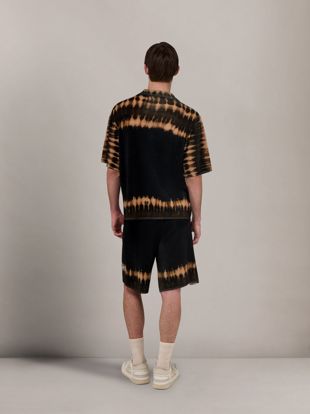 AMIRI MA PATCH TIE DYE KNIT SHIRT BLACK — vista 4