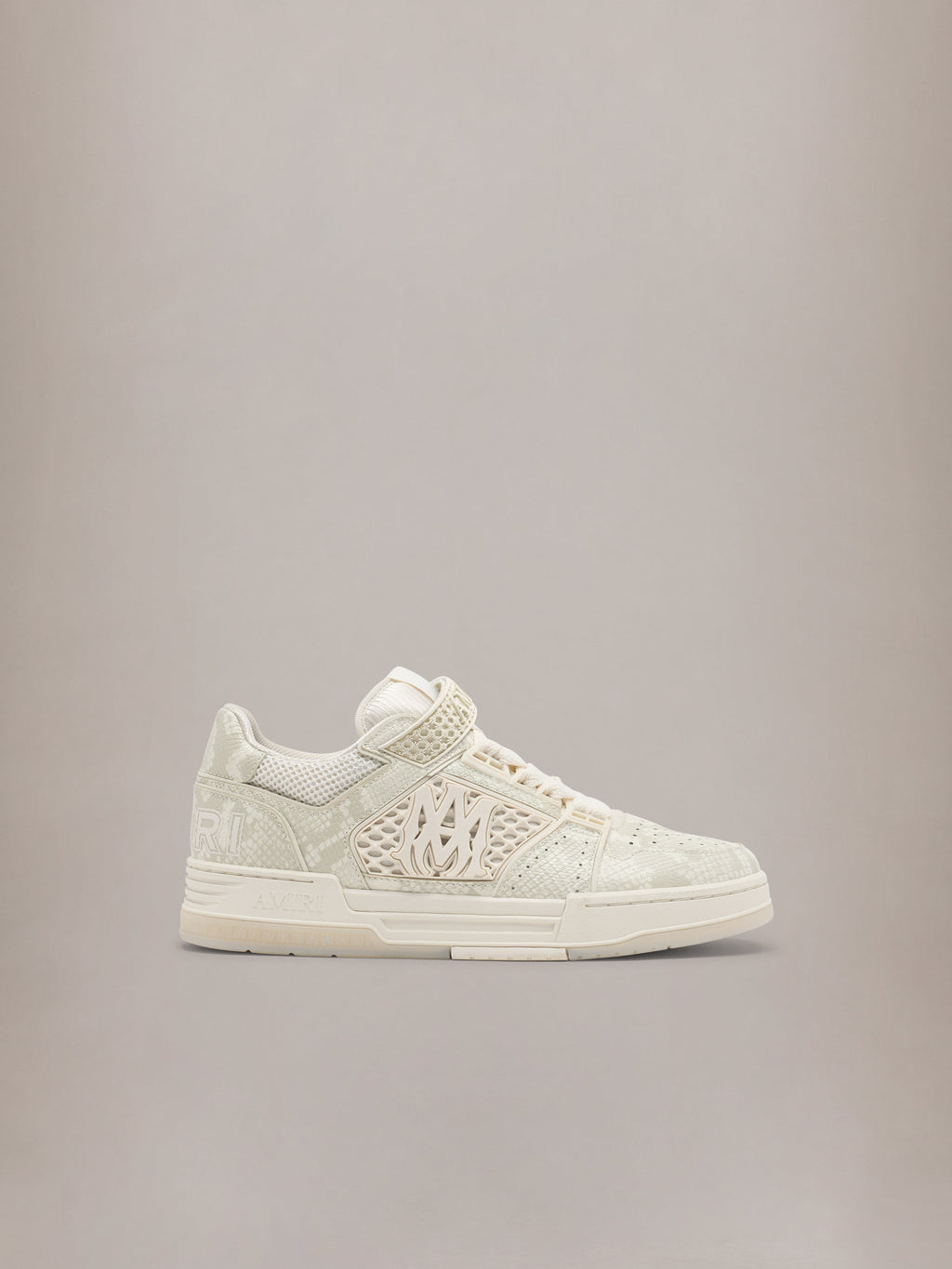 AMIRI PYTHON EMBOSSED MA SKYLINE CREAM