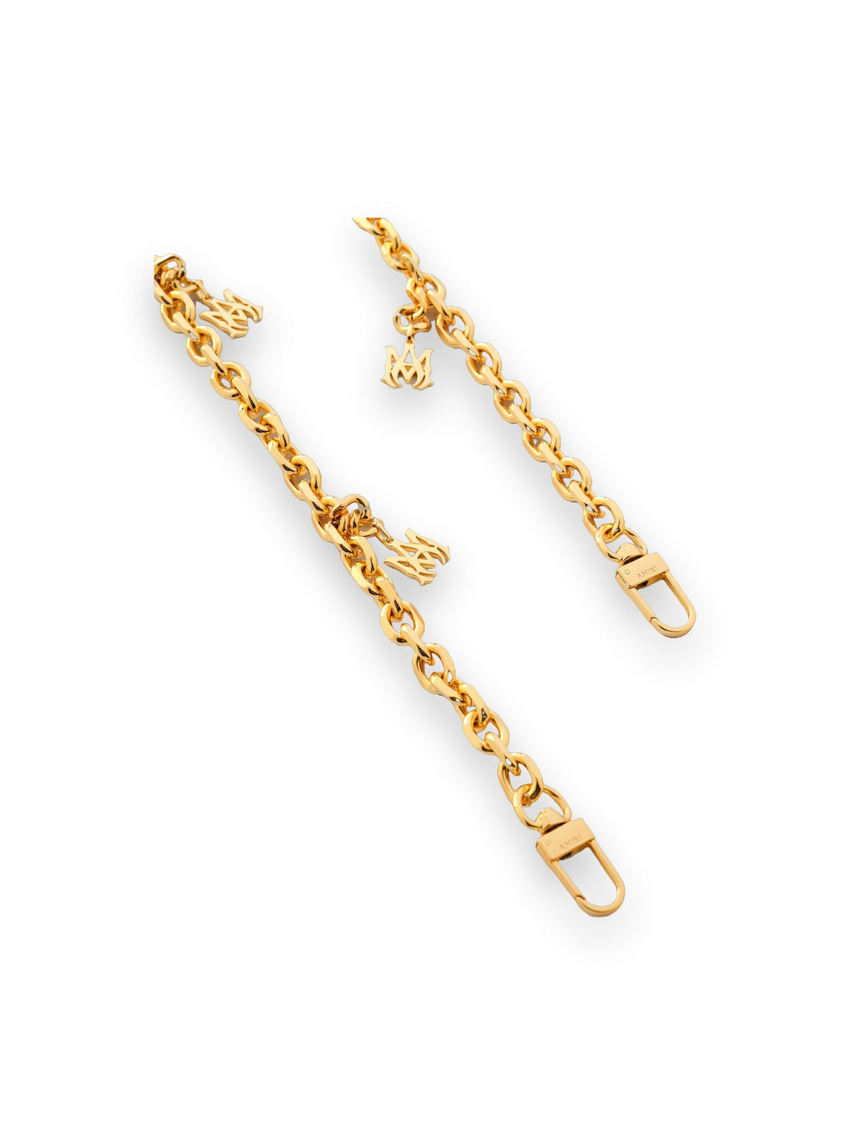 AMIRI - WOMEN'S CHAIN STRAP WITH MA PENDANT GOLD