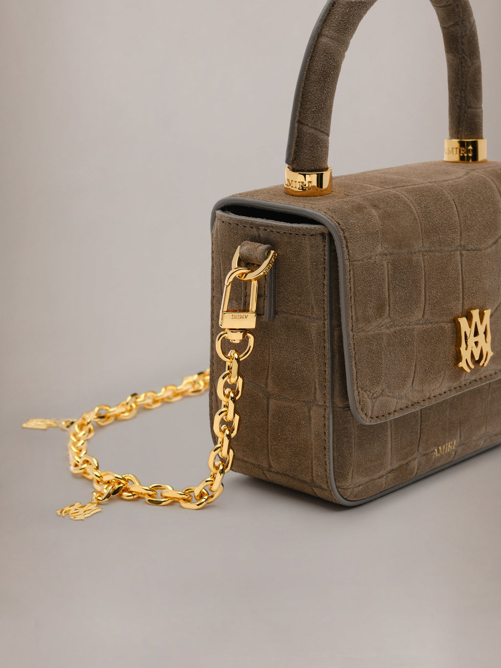 AMIRI - WOMEN'S CHAIN STRAP WITH MA PENDANT GOLD — vista 3