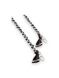 AMIRI - WOMEN'S BANDANA SILK CHAIN STRAP BLACK NICKEL