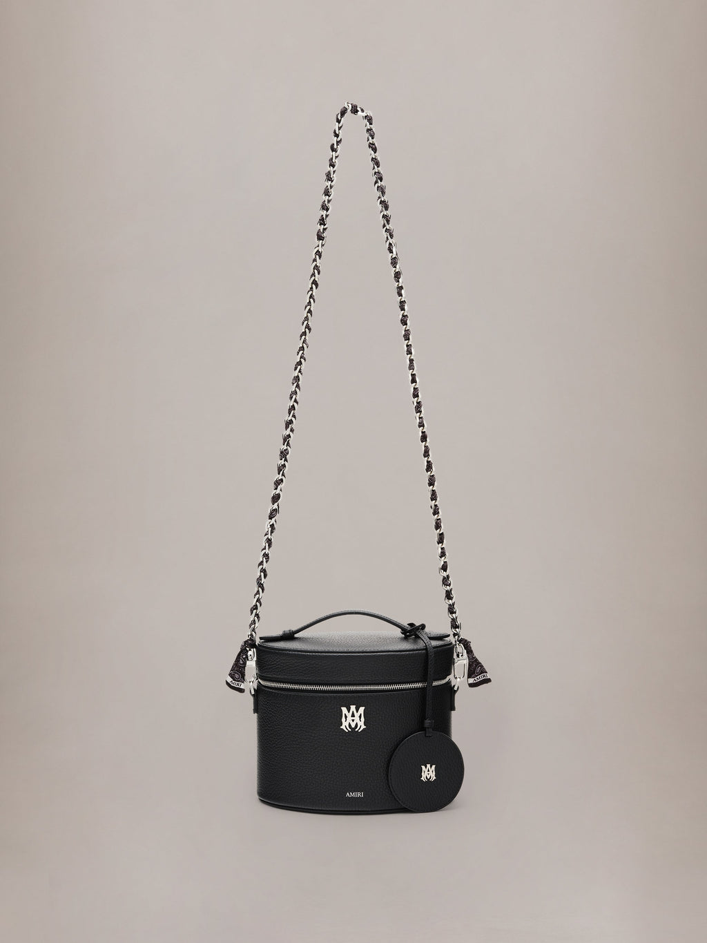AMIRI - WOMEN'S BANDANA SILK CHAIN STRAP BLACK NICKEL — vista 2
