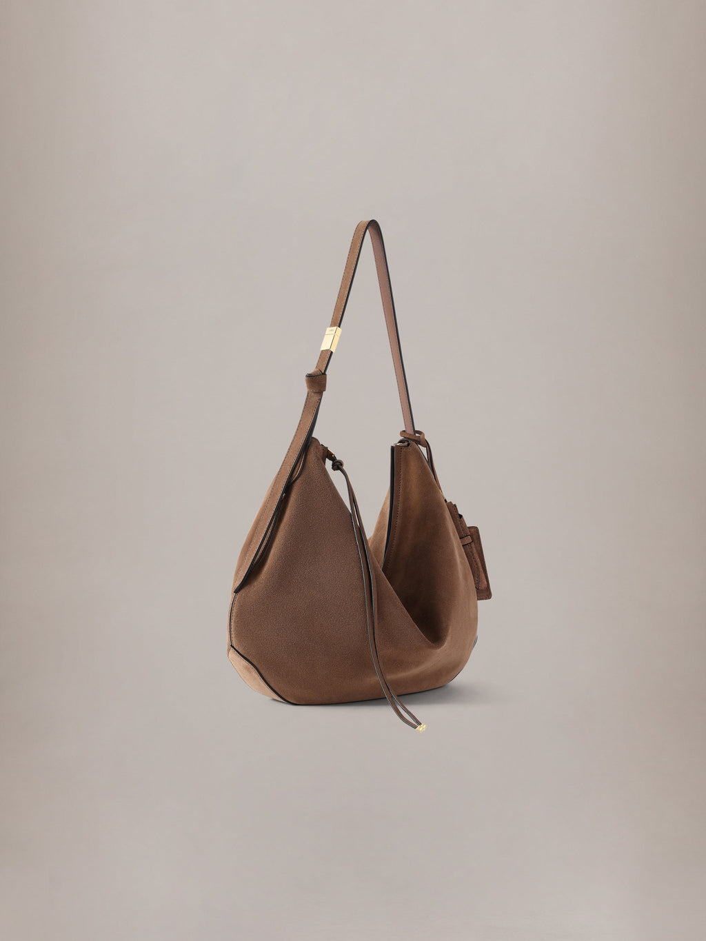 AMIRI SUEDE BISCOTTO SHOULDER BAG BROWN — vista 3
