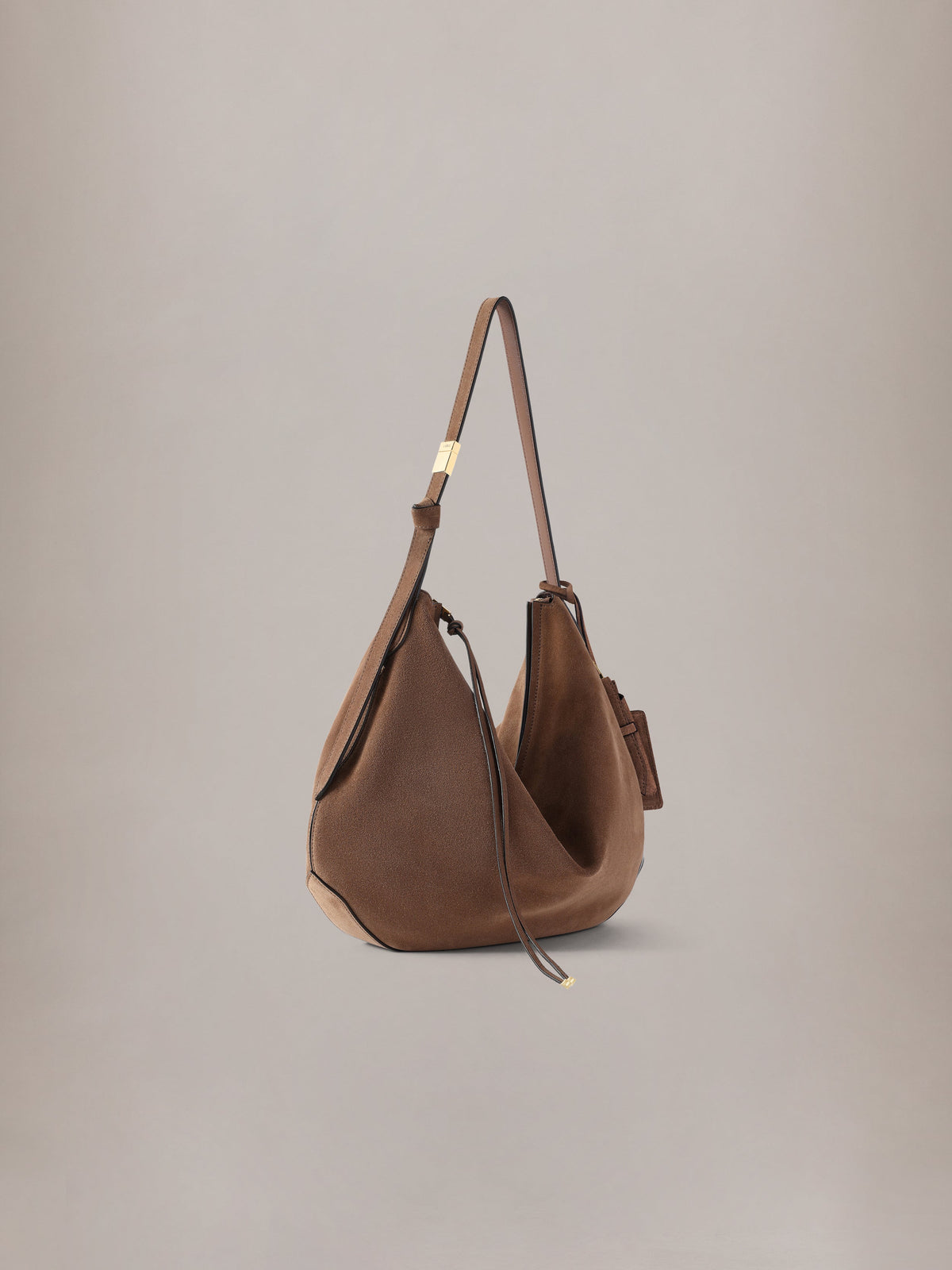 AMIRI SUEDE BISCOTTO SHOULDER BAG BROWN — vista 3