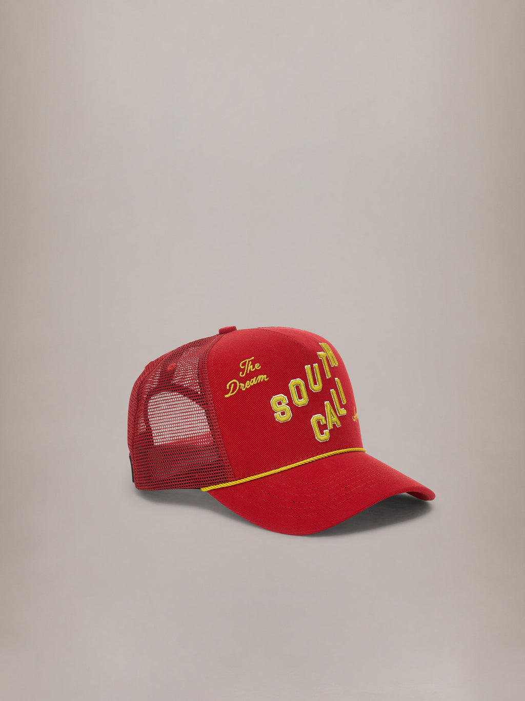AMIRI SOUTH CALI TRUCKER HAT RUBY — vista 2