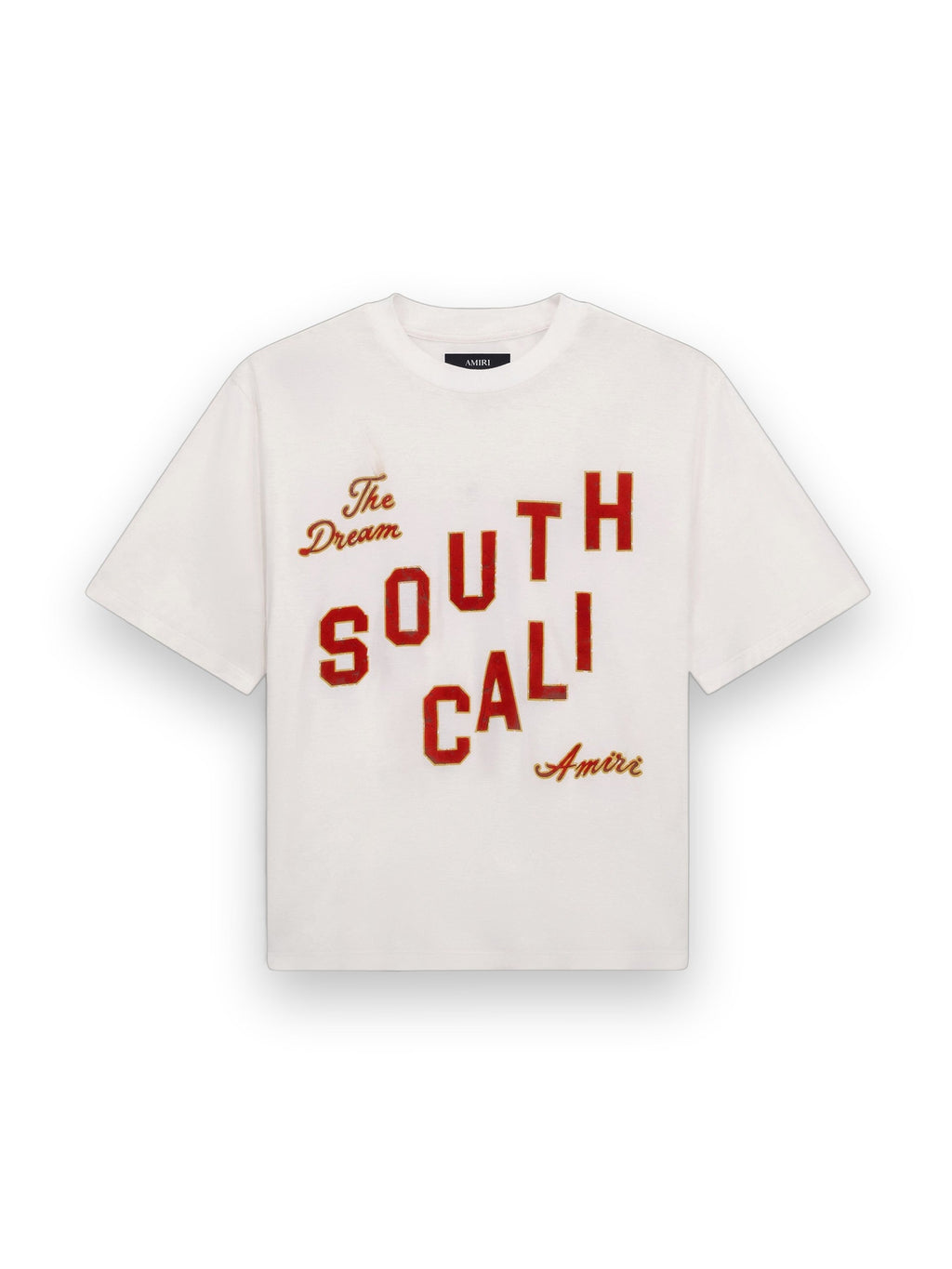 AMIRI SOUTH CALI BOX TEE IVORY