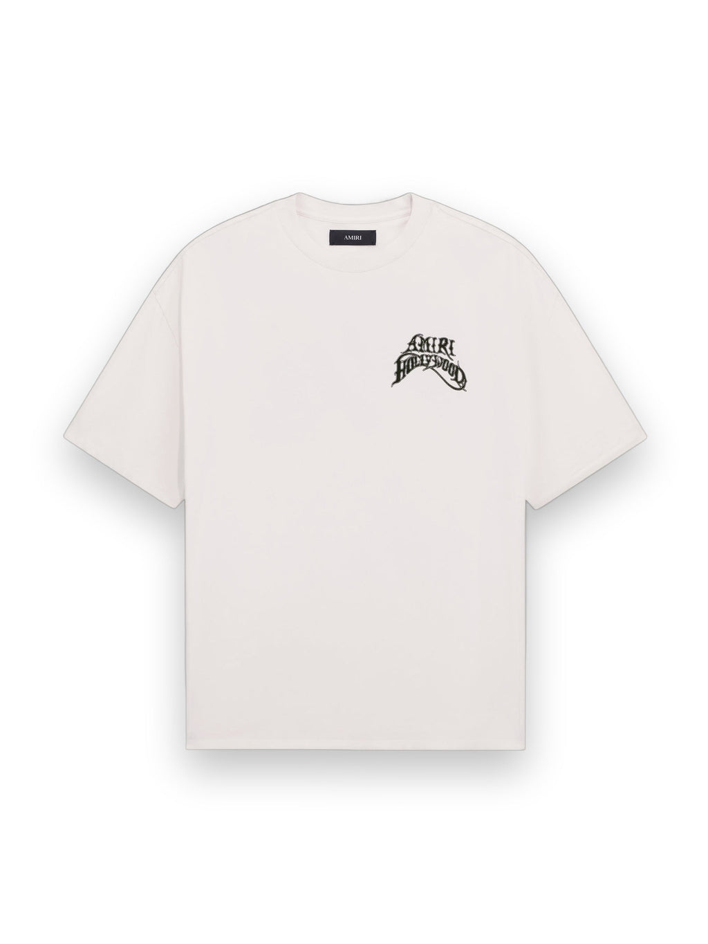 AMIRI HOLLYWOOD LIGHTWEIGHT JERSEY SKATE TEE IVORY