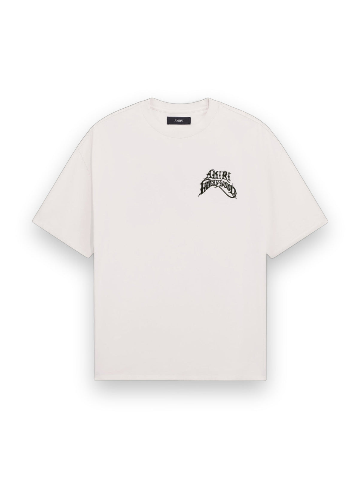 AMIRI HOLLYWOOD LIGHTWEIGHT JERSEY SKATE TEE IVORY