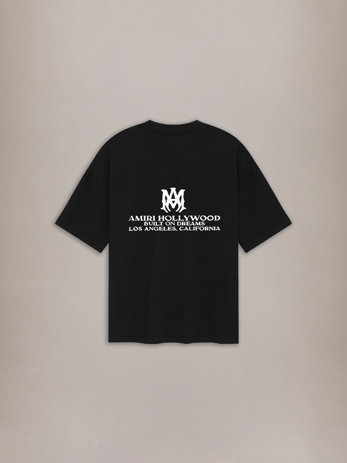 AMIRI BUILT ON DREAMS OVERSIZED TEE BLACK — vista 2