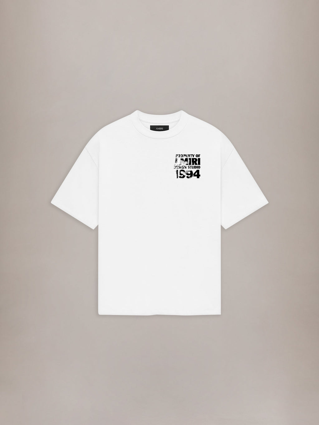 AMIRI DESIGN STUDIO OVERSIZED TEE WHITE