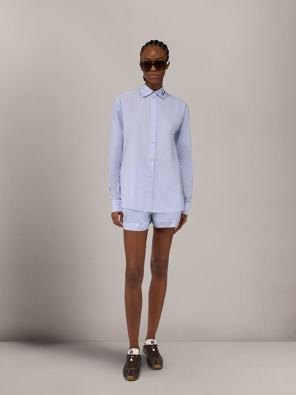 AMIRI STRIPED SHIRT ASHLEY BLUE — vista 2