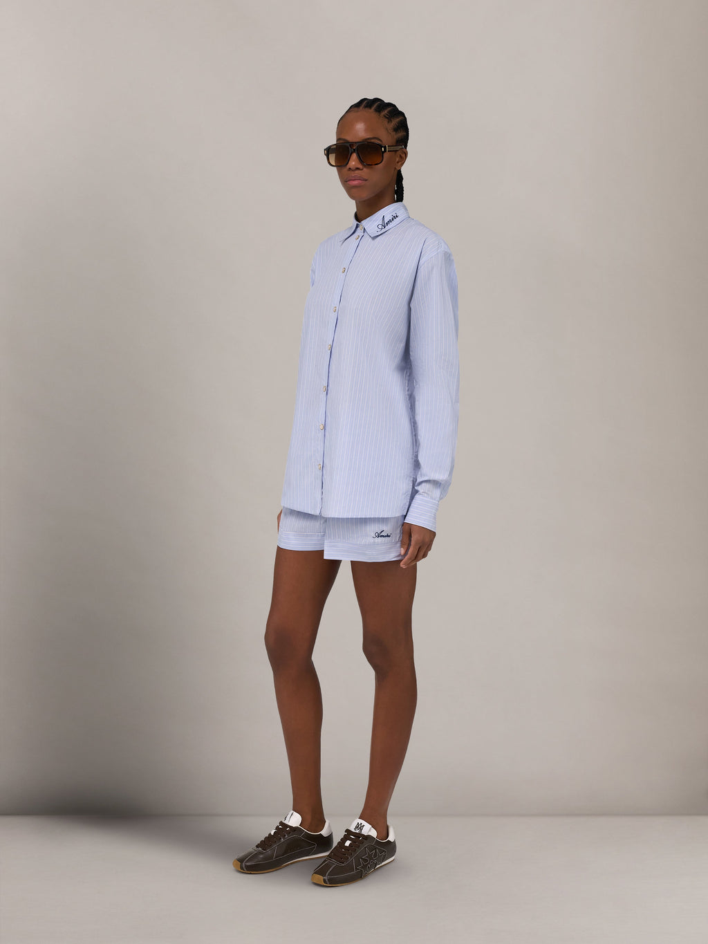 AMIRI STRIPED SHIRT ASHLEY BLUE — vista 3