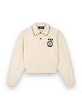AMIRI COLLEGIATE POLO ALABASTER