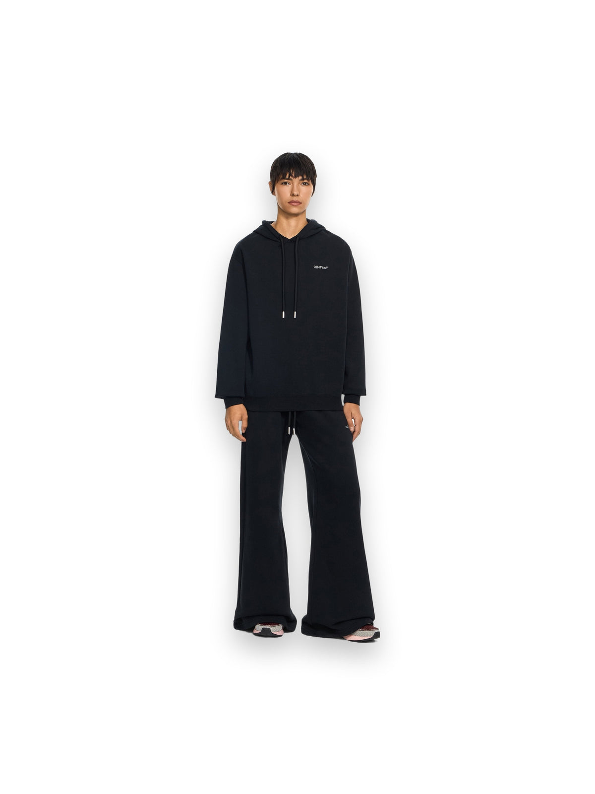 OFF-WHITE BOOKISH LOGO SWEATPANTS BLACK-WHITE