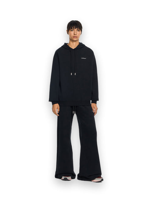 OFF-WHITE BOOKISH LOGO SWEATPANTS BLACK-WHITE