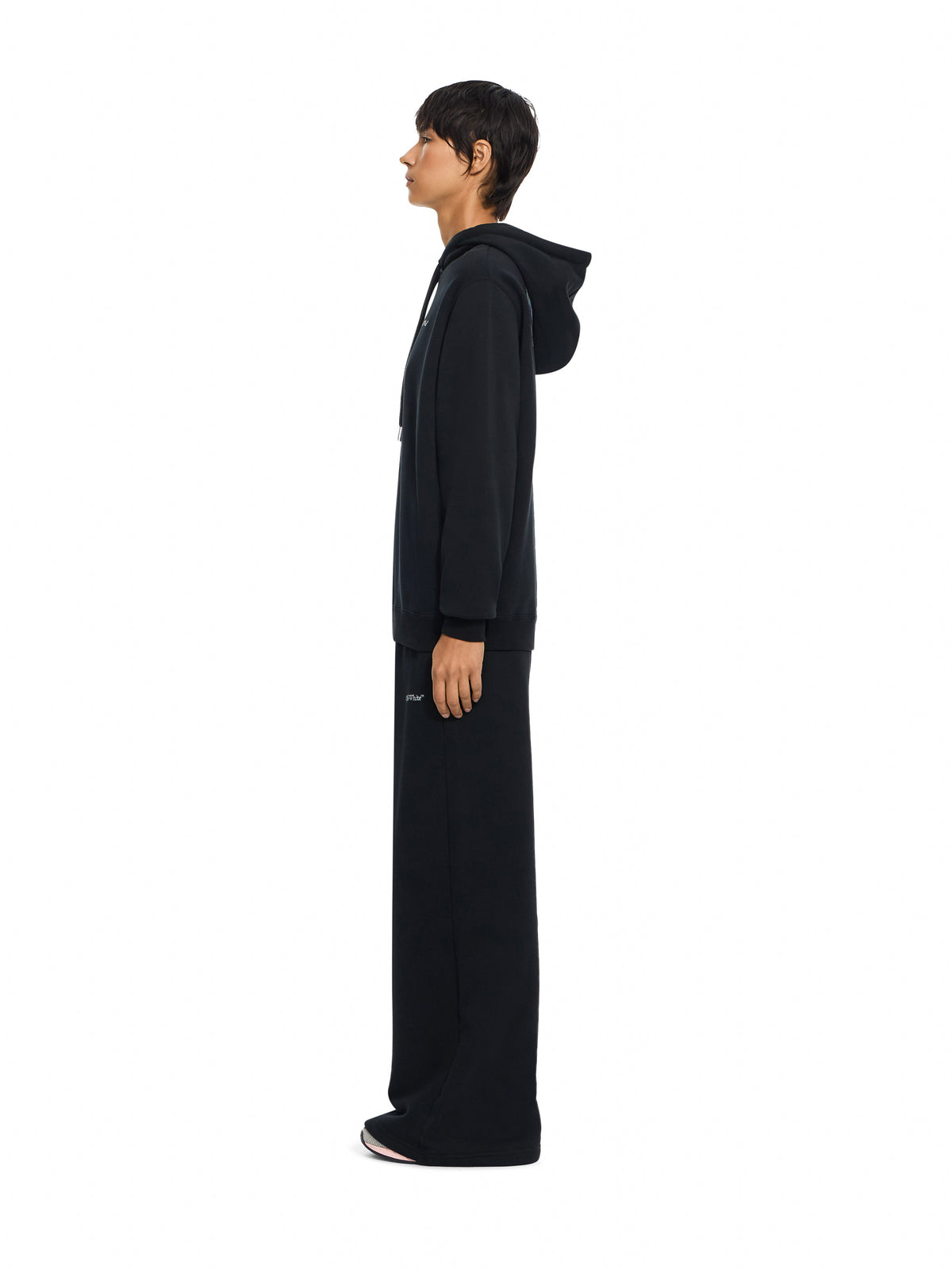 OFF-WHITE BOOKISH LOGO SWEATPANTS BLACK-WHITE — vista 3