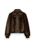 AMIRI FAUX FUR BLOUSON HUSK