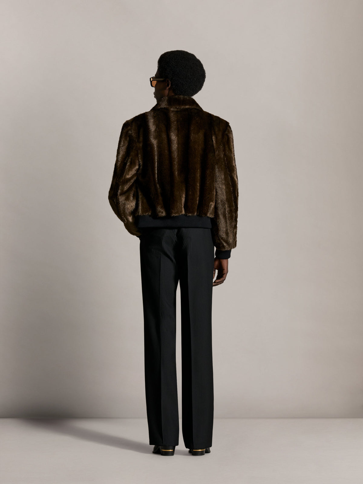 AMIRI FAUX FUR BLOUSON HUSK — vista 5