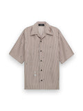 AMIRI SCRIPT BOWLING SHIRT MOCHA