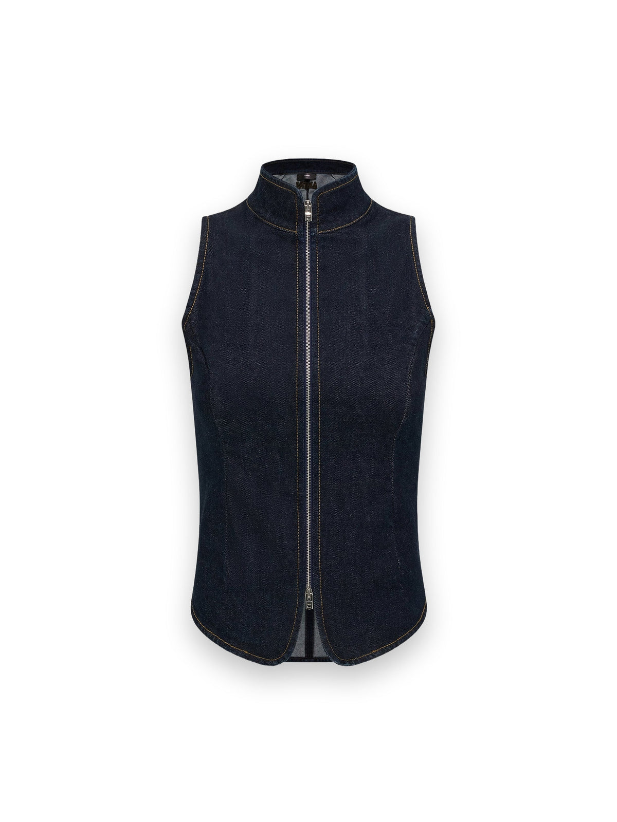 AMIRI AMIRI RAW DENM ZIP TOP RAW INDIGO