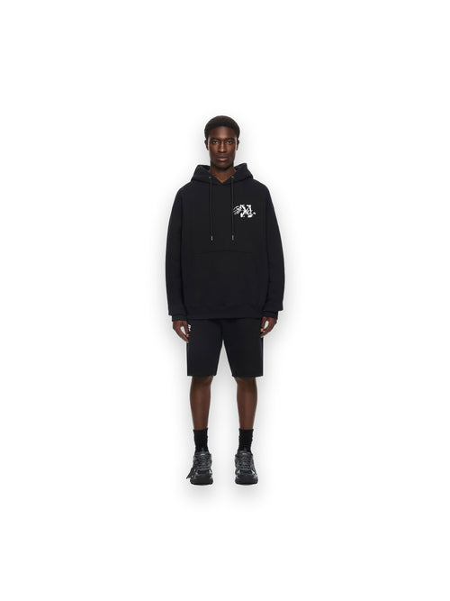 OFF-WHITE STROKE 2 ARROW SKATE HOODIE BLACK