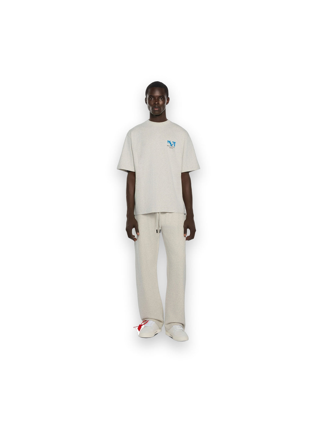 OFF-WHITE HALF ARROW SWEATPANTS GREY MELANGE