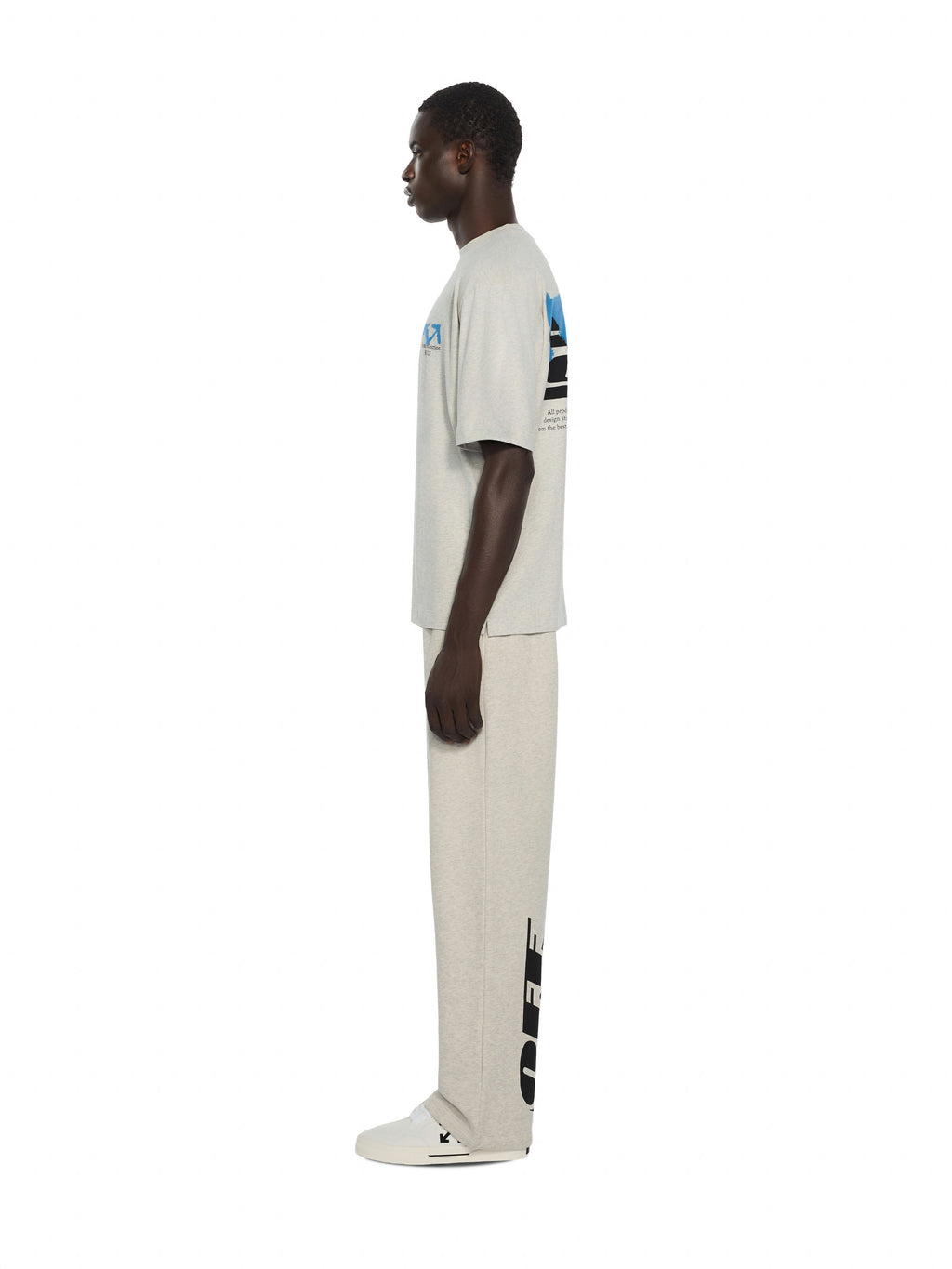 OFF-WHITE HALF ARROW SWEATPANTS GREY MELANGE — vista 3
