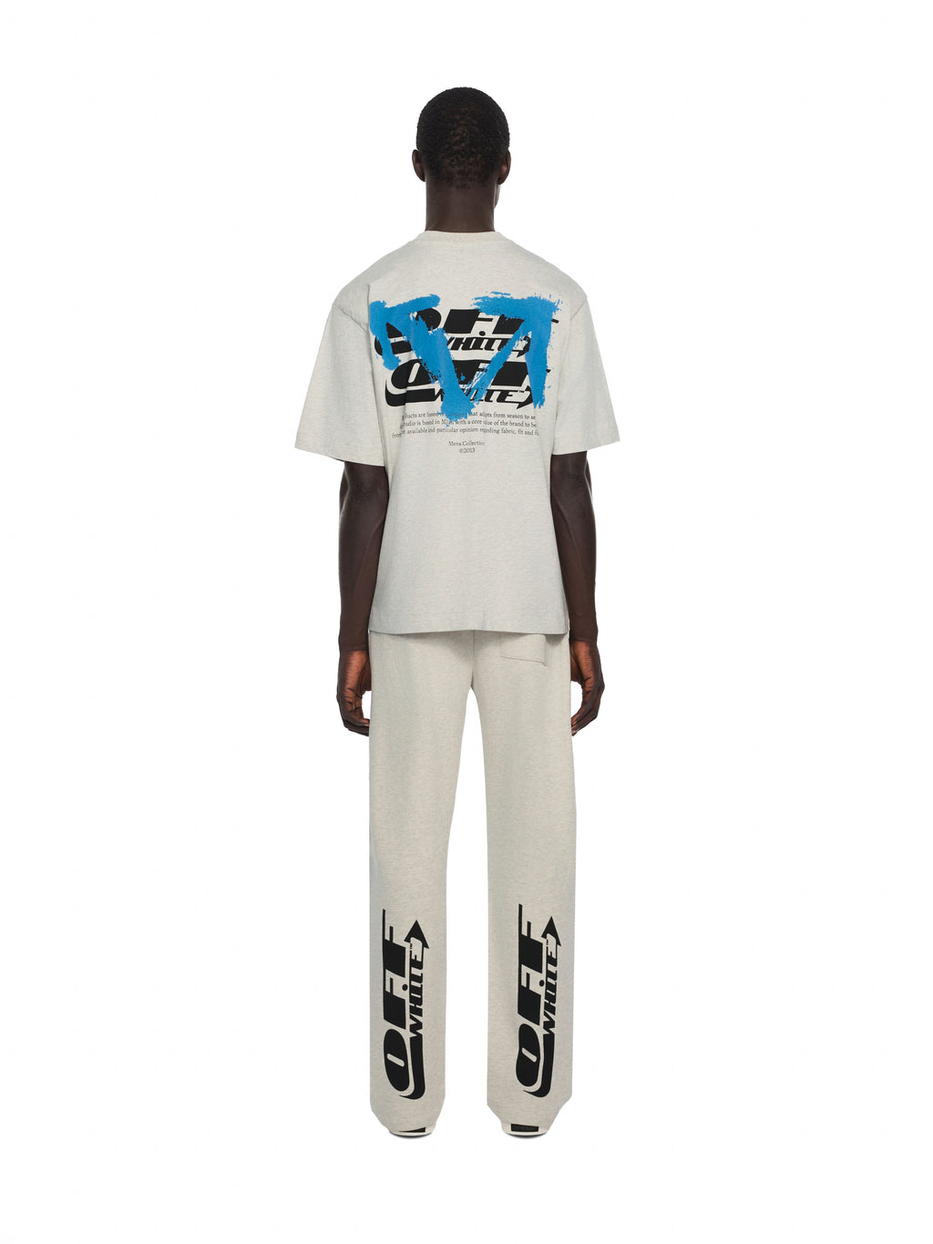 OFF-WHITE HALF ARROW SWEATPANTS GREY MELANGE — vista 4