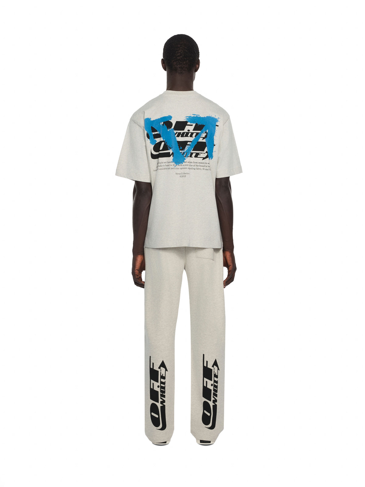 OFF-WHITE HALF ARROW SWEATPANTS GREY MELANGE — vista 4