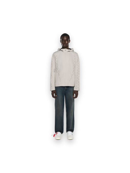 OFF-WHITE OFF LINE RACING WINDBREAKER LIGHT GRAY