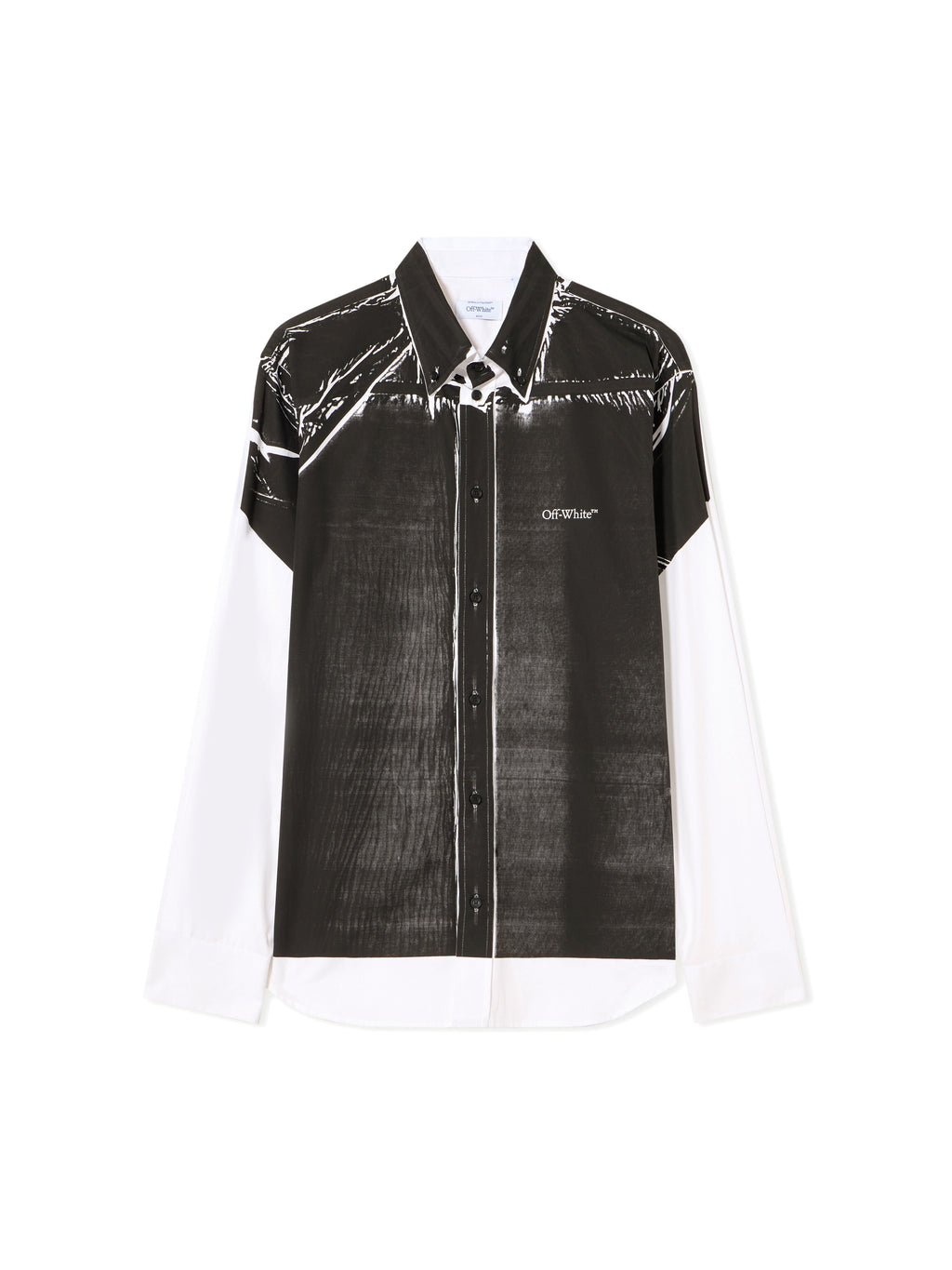 OFF-WHITE NEGATIVE BOOKISH REGULAR SHIRT WHITE — vista 2