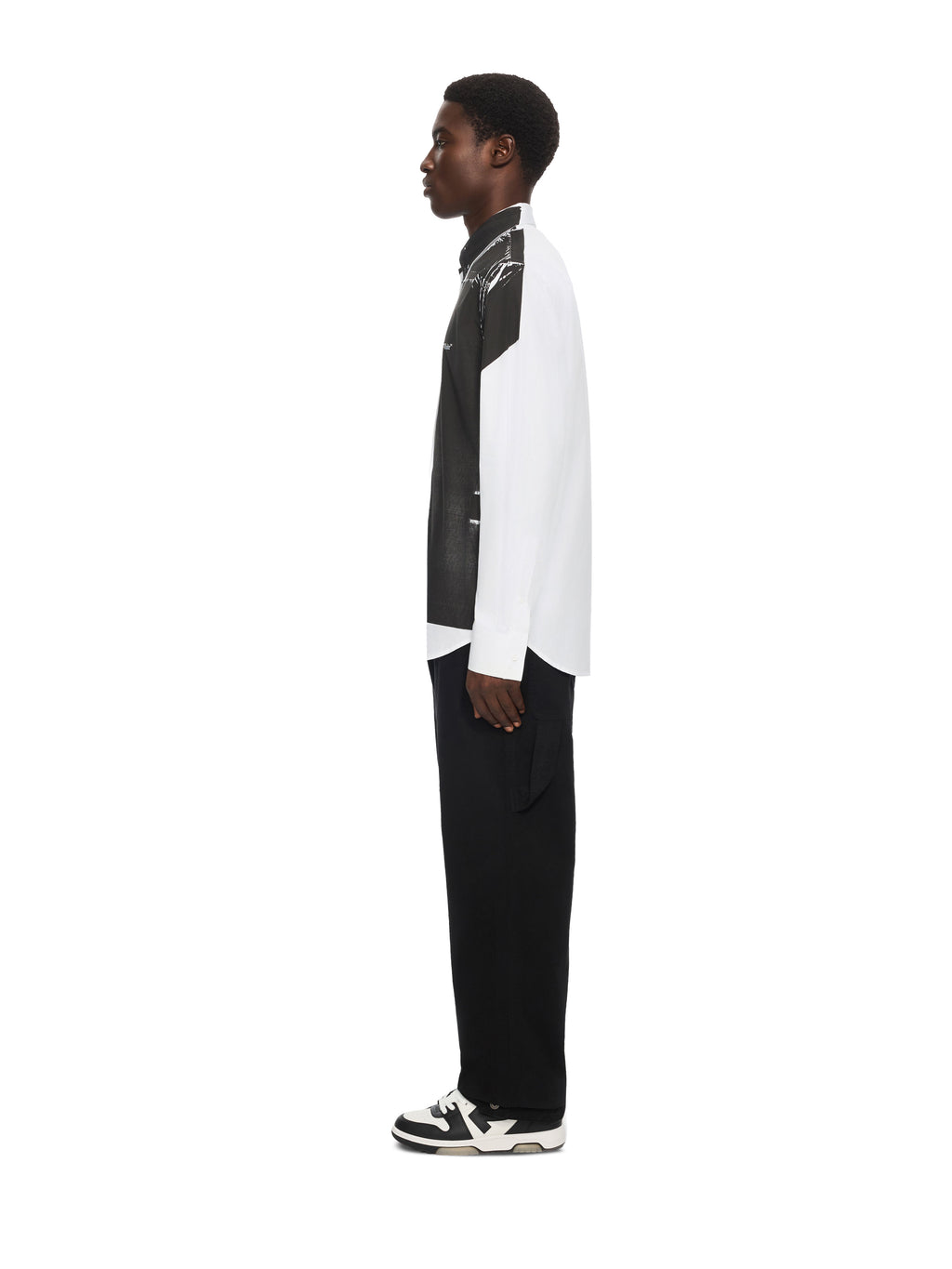 OFF-WHITE NEGATIVE BOOKISH REGULAR SHIRT WHITE — vista 3