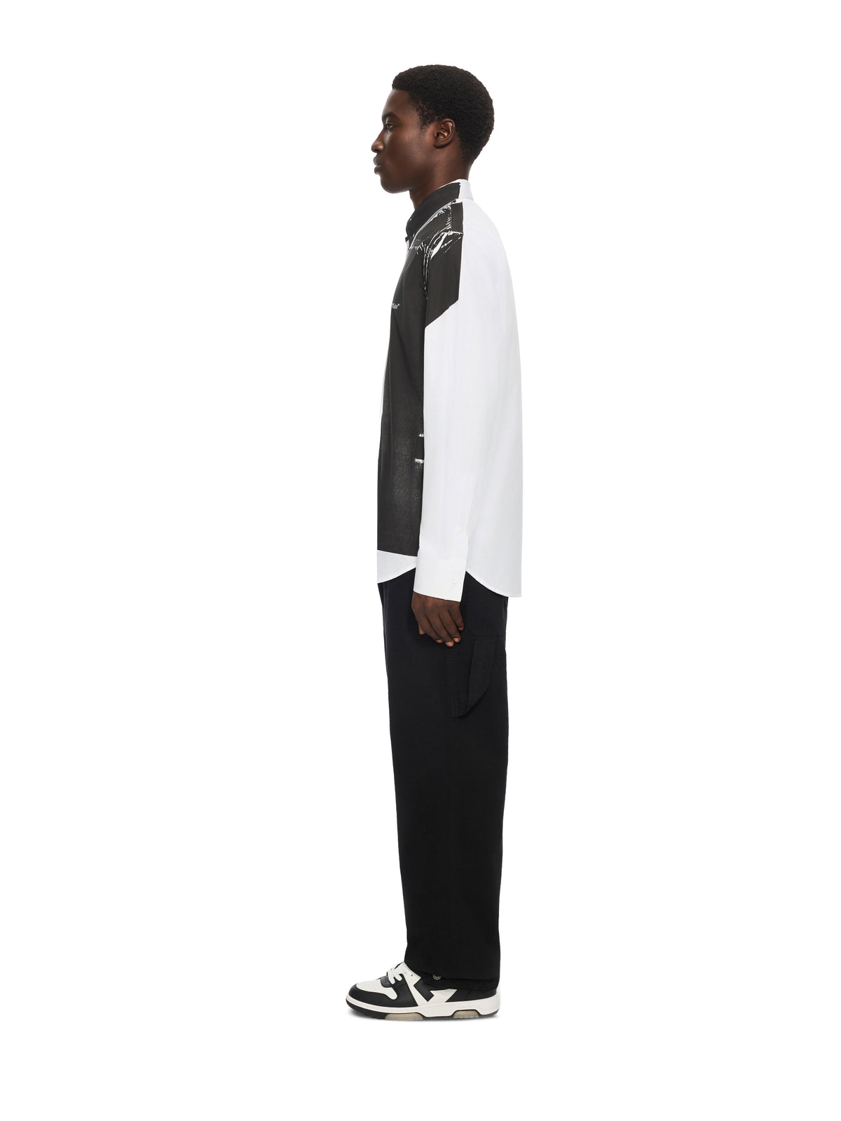 OFF-WHITE NEGATIVE BOOKISH REGULAR SHIRT WHITE — vista 3