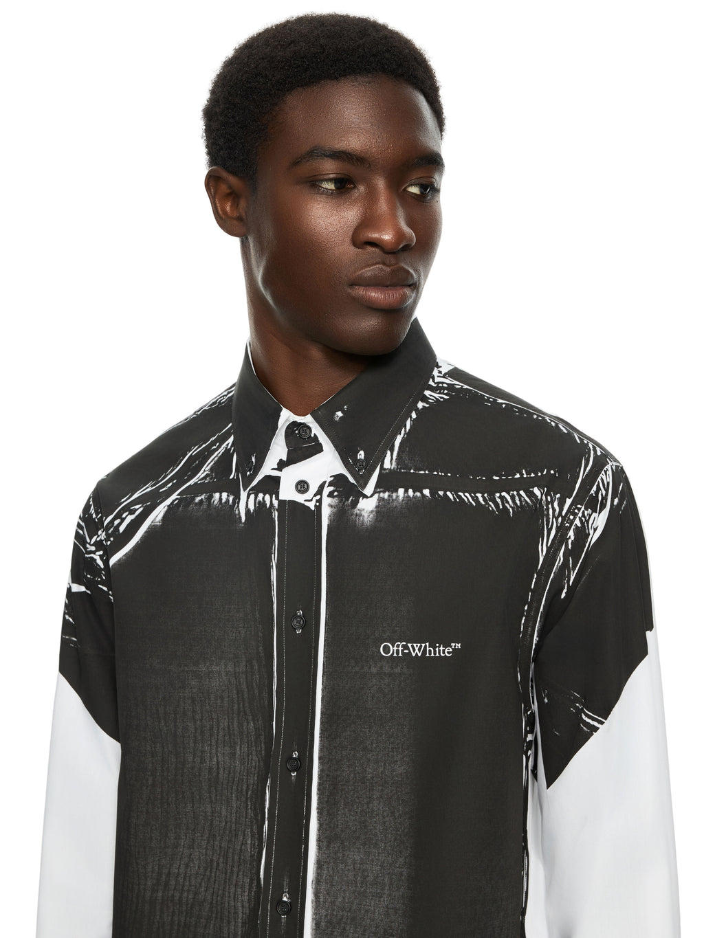 OFF-WHITE NEGATIVE BOOKISH REGULAR SHIRT WHITE — vista 5