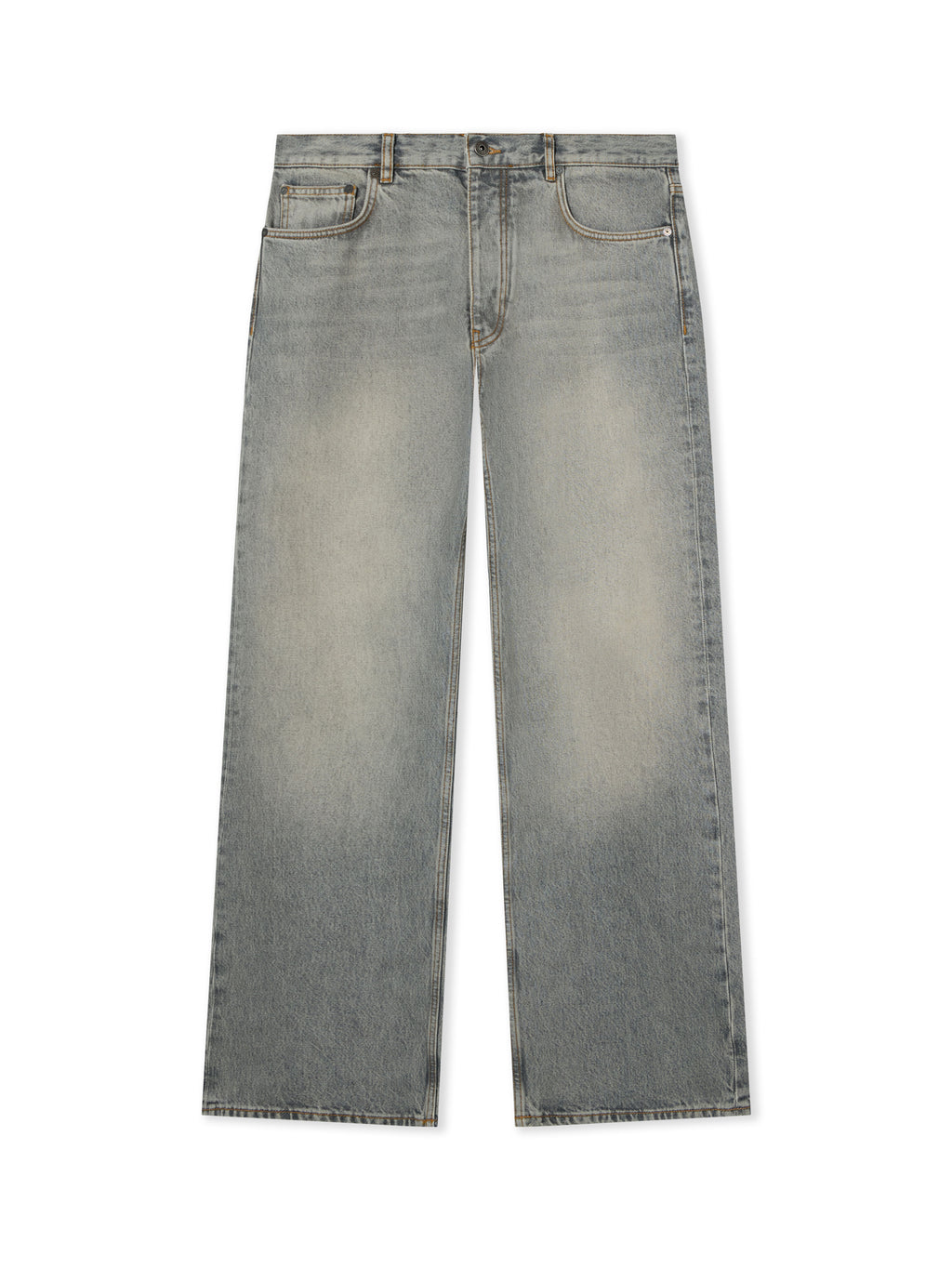 OFF-WHITE HALF ARROW SLIM RELAXED JEANS SUN FADED GREY — vista 2