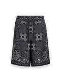 AMIRI MA CHECK SHORT BLACK