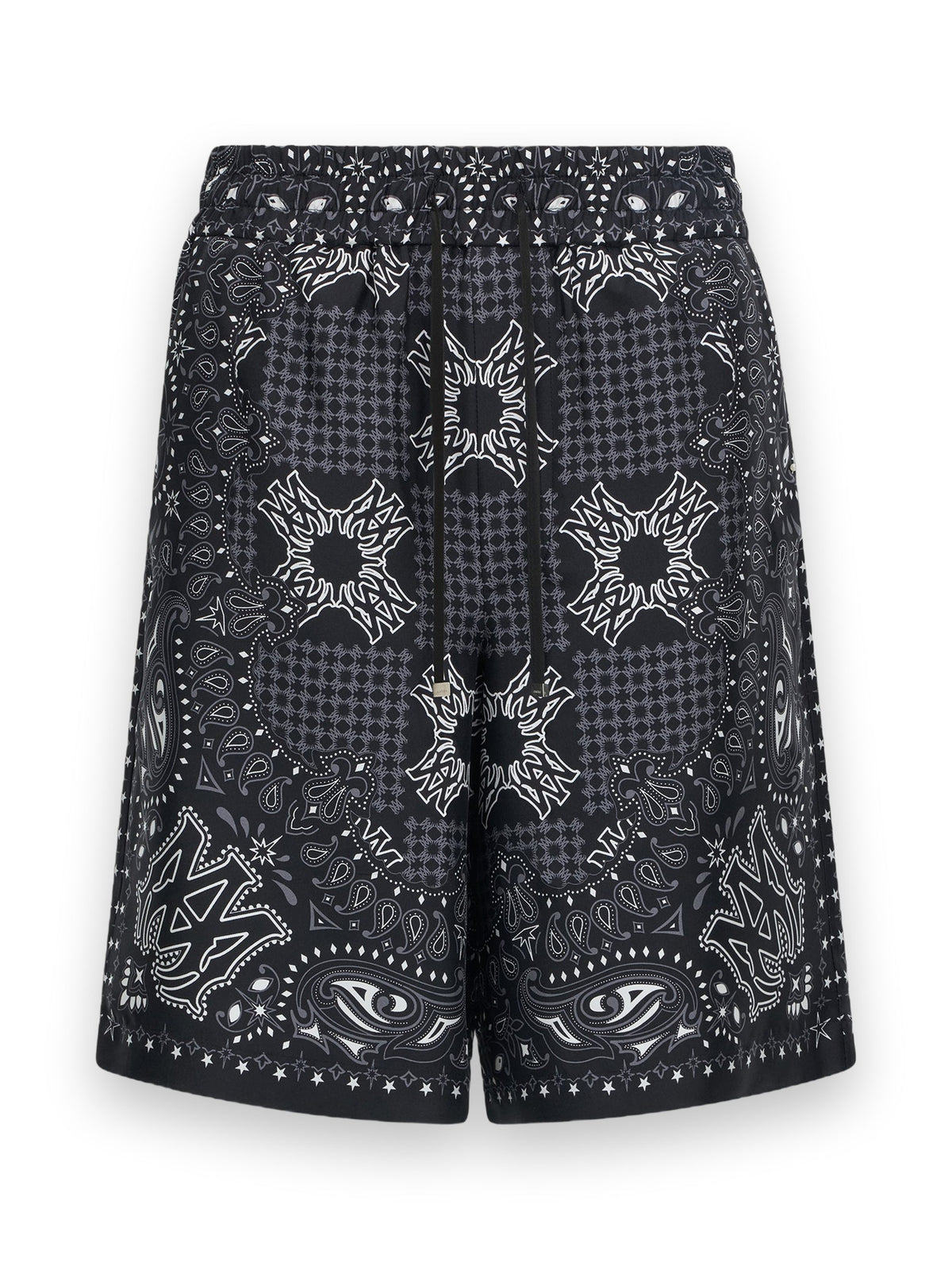 AMIRI MA CHECK SHORT BLACK