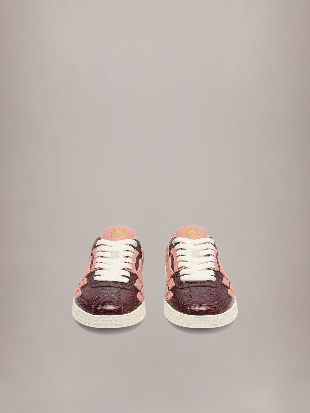 AMIRI LIZARD EMBOSSED PACIFIC BONES PLUM — vista 3