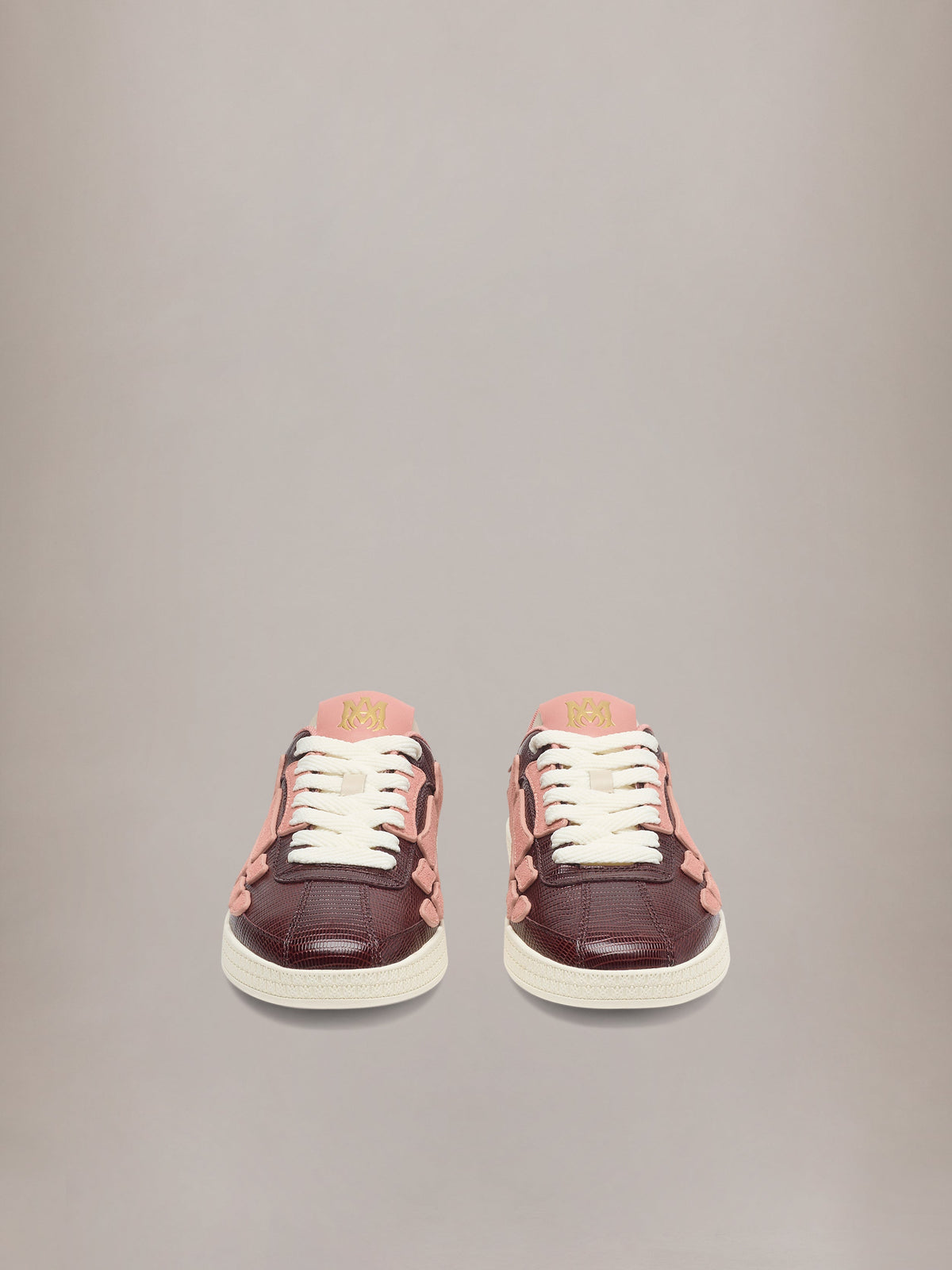 AMIRI LIZARD EMBOSSED PACIFIC BONES PLUM — vista 3