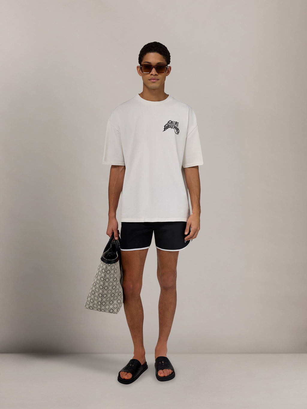 AMIRI MA SPORTY SWIMSHORT BLACK — vista 2