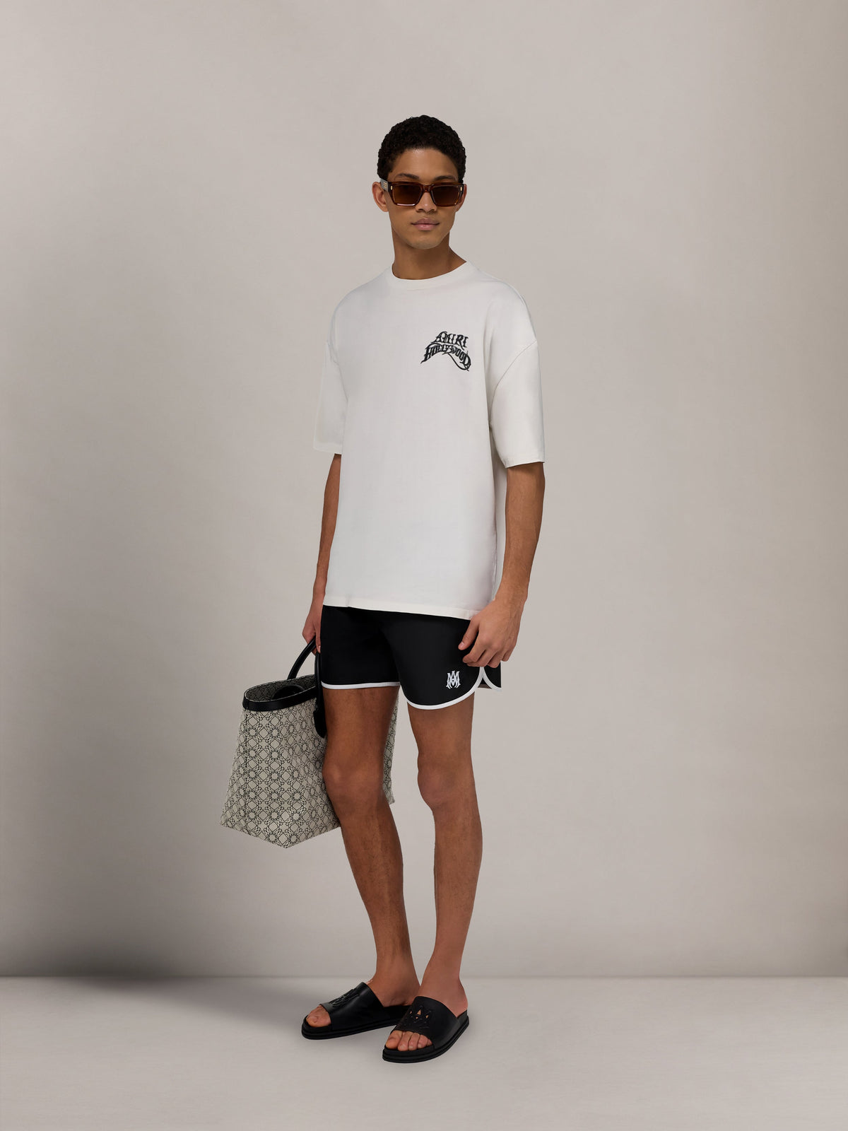 AMIRI MA SPORTY SWIMSHORT BLACK — vista 3