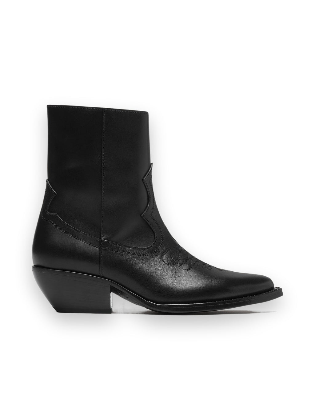 AMIRI LEATHER RYDER BOOT BLACK