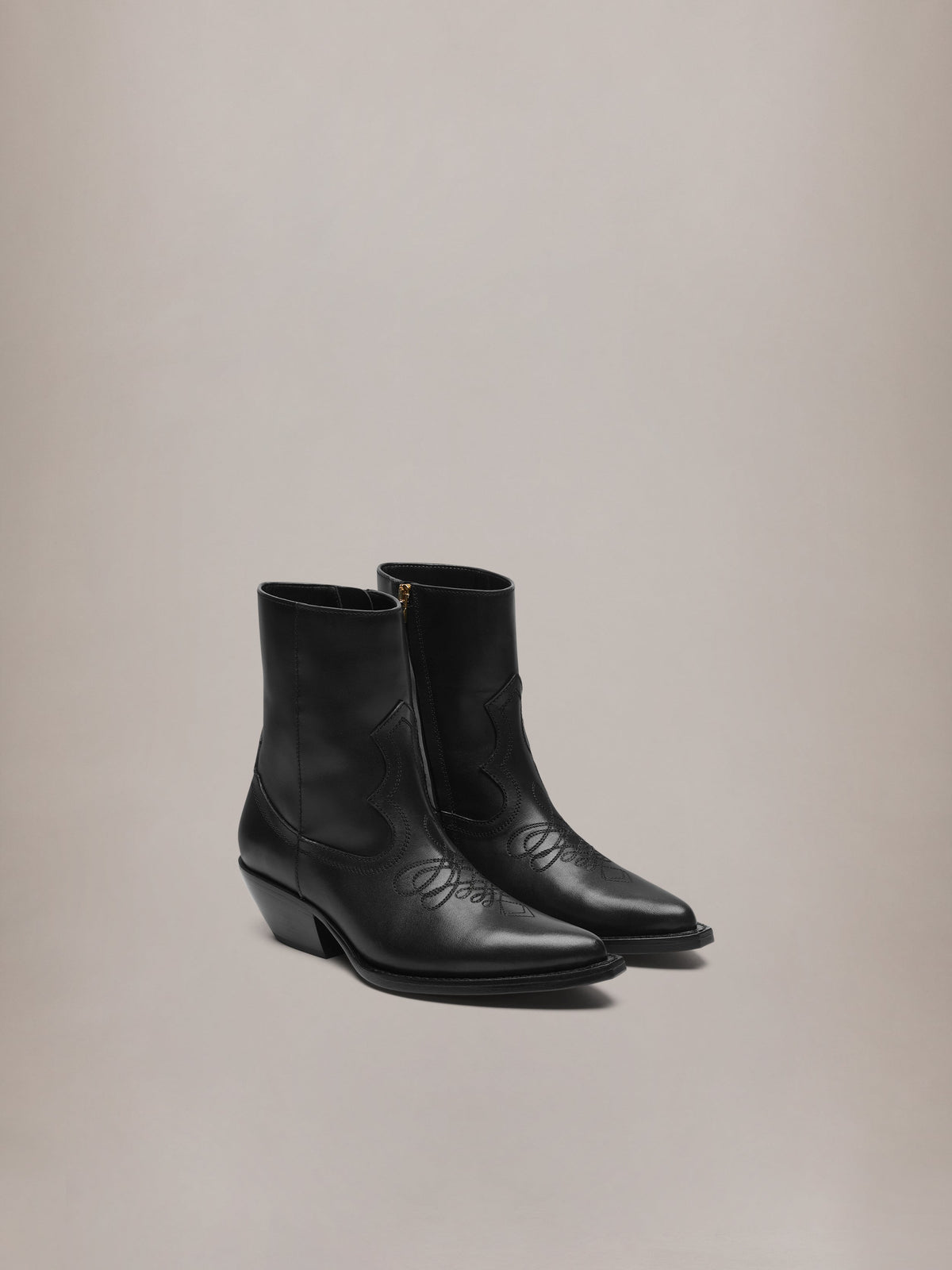 AMIRI LEATHER RYDER BOOT BLACK — vista 2