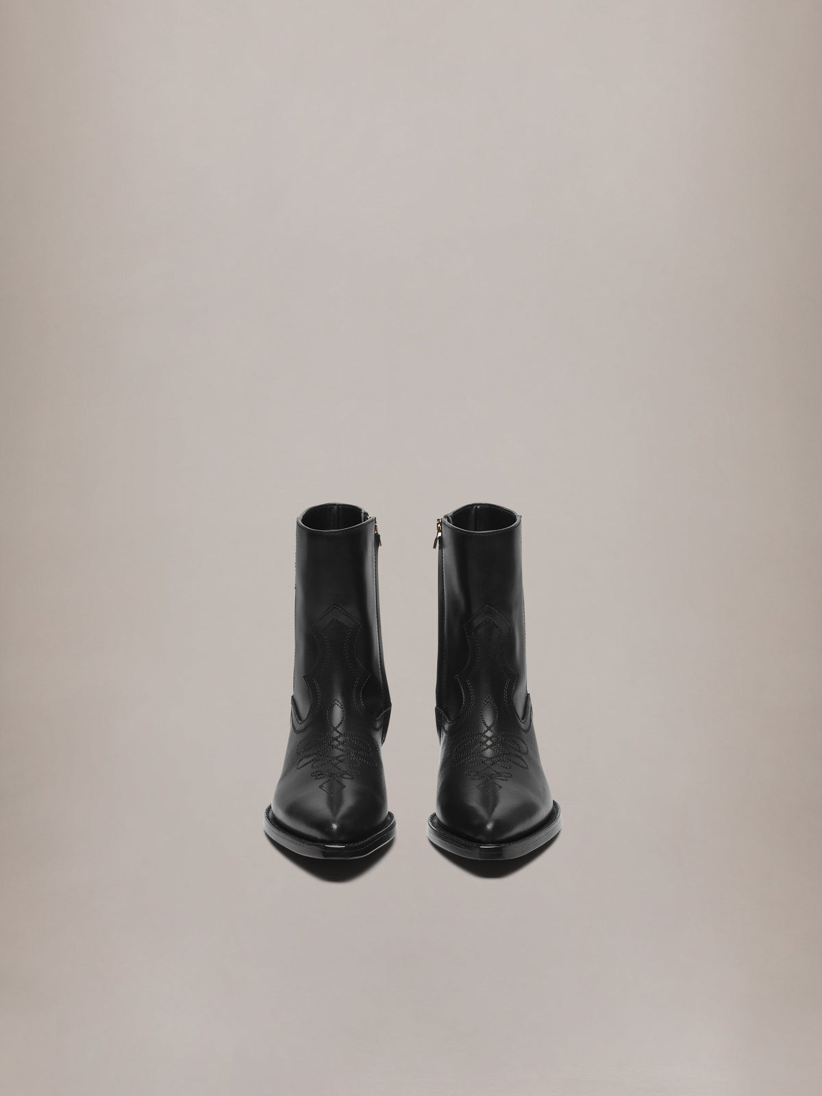 AMIRI LEATHER RYDER BOOT BLACK — vista 3