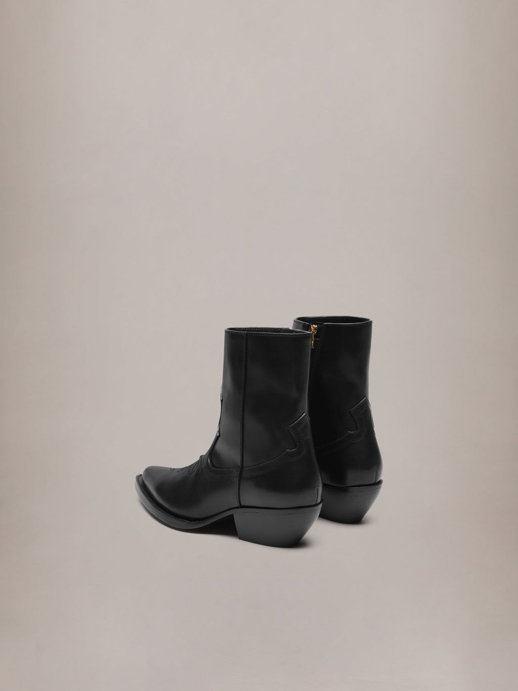 AMIRI LEATHER RYDER BOOT BLACK — vista 4