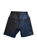 5" AIRLIFT HIGH-WAIST LEOPARD DEBOSSED BIKER SHORT BLACK ALO The Hype Company