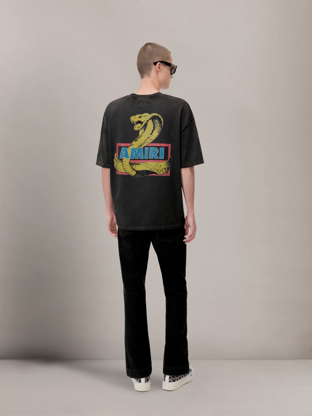 AMIRI STRAIGHT FLARE JEAN VINTAGE BLACK — vista 4